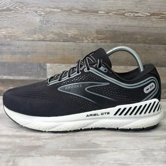 Brooks Ariel GTS 23 Womens 9.5 Wide Black Grey Running Shoes Sneaker 1203901D090 - Picture 3 of 8